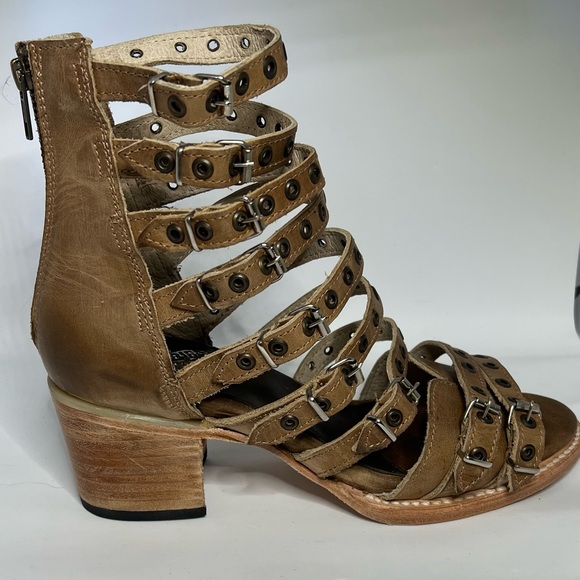 Freebird - Steven - Brown Strappy Gladiator Sandals - Picture 4 of 10